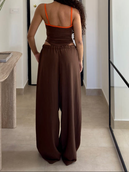 pantalone misto cotton