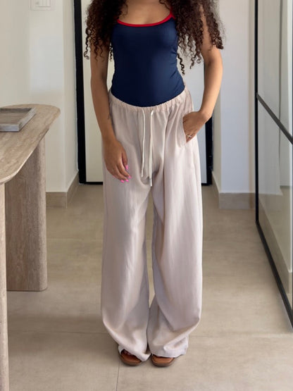 pantalone misto cotton